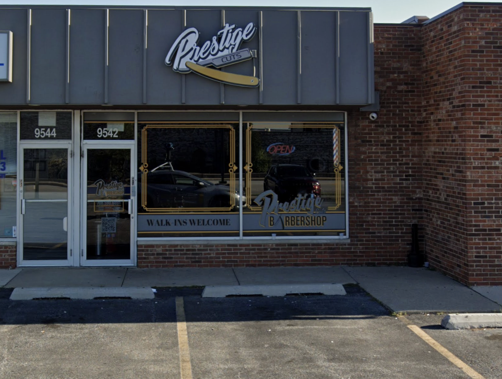 Prestige Cuts Barbershop storefront